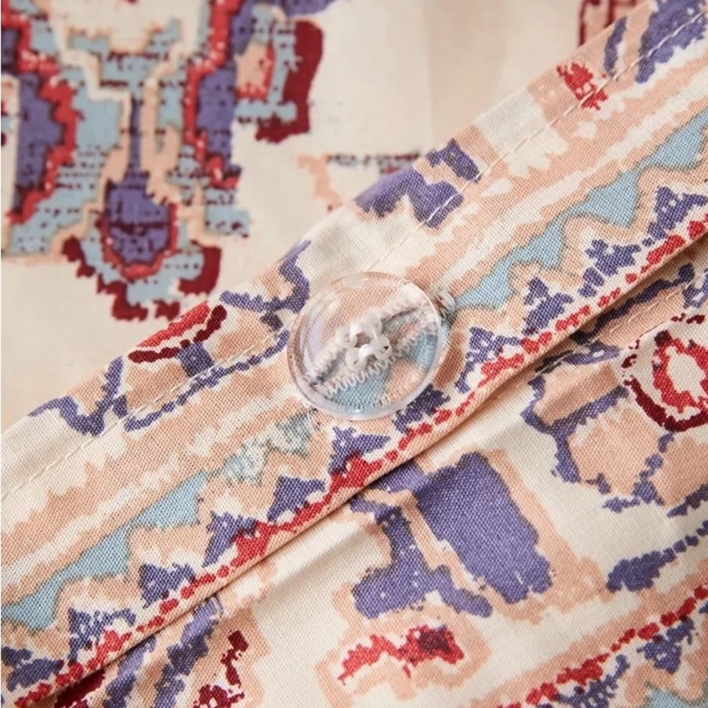 Urban Outfiitters mazakeen rug boho print duvet cover and pillow cases